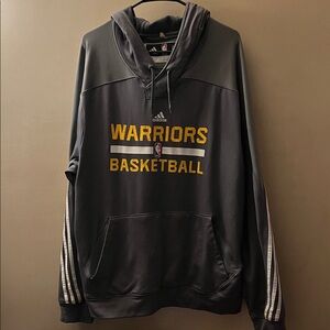 Adidas Black Warriors Basketball Pullover Hoodie L
